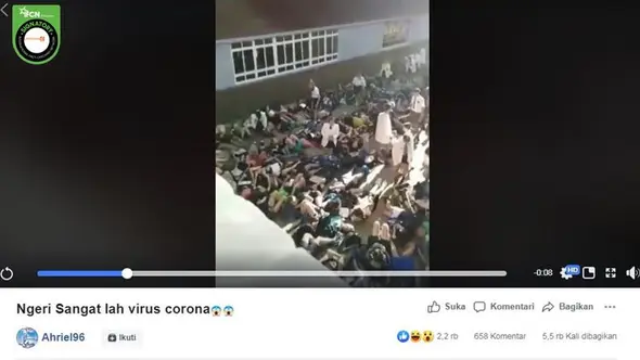 Gambar Tangkapan Layar Video Orang Kejang-kejang