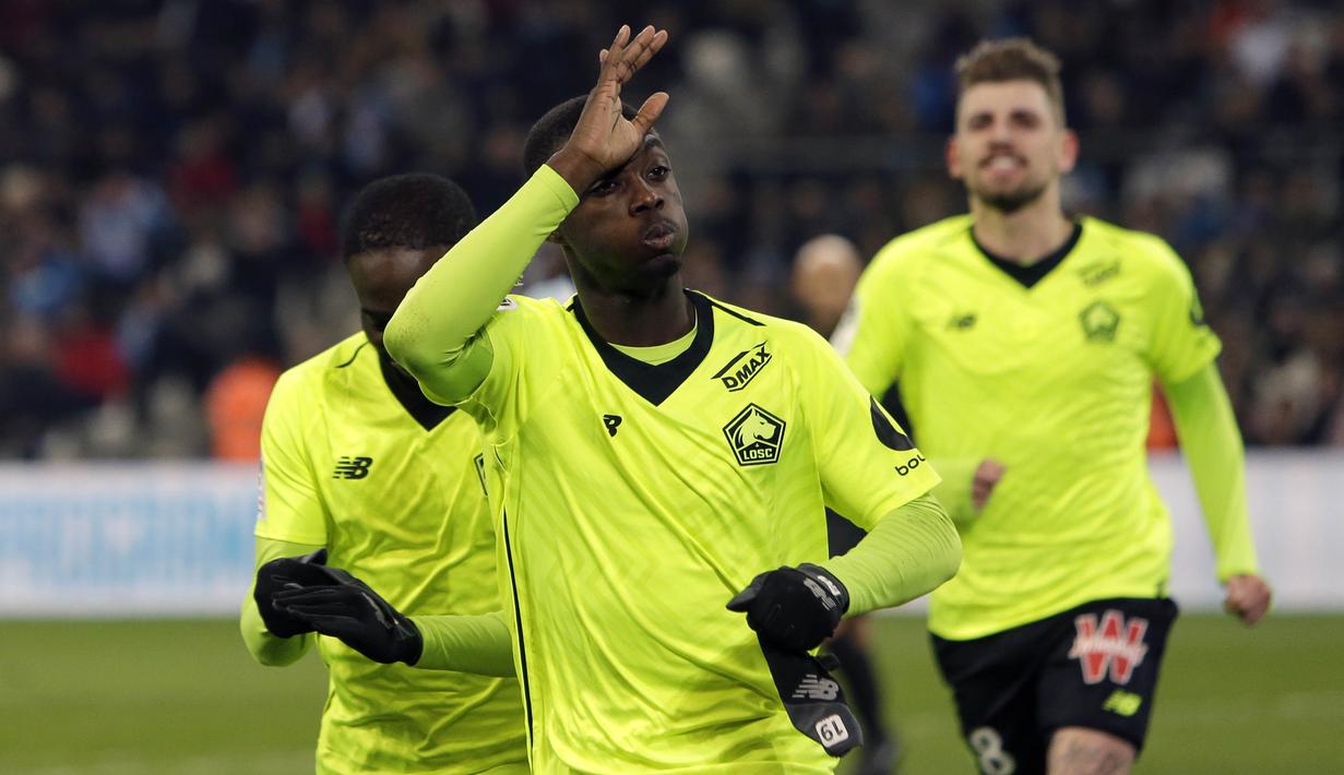 9. Nicolas Pepe (Lille) - 15 Gol. (AP/Claude Paris)