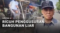 Ricuh Penggusuran Bangunan Liar