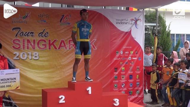 Untuk pertama kalinya dalam Sejarah Tour De Singkarak, Indonesia berhasil menjuarai etape pertama lomba balap sepeda internasional tersebut.