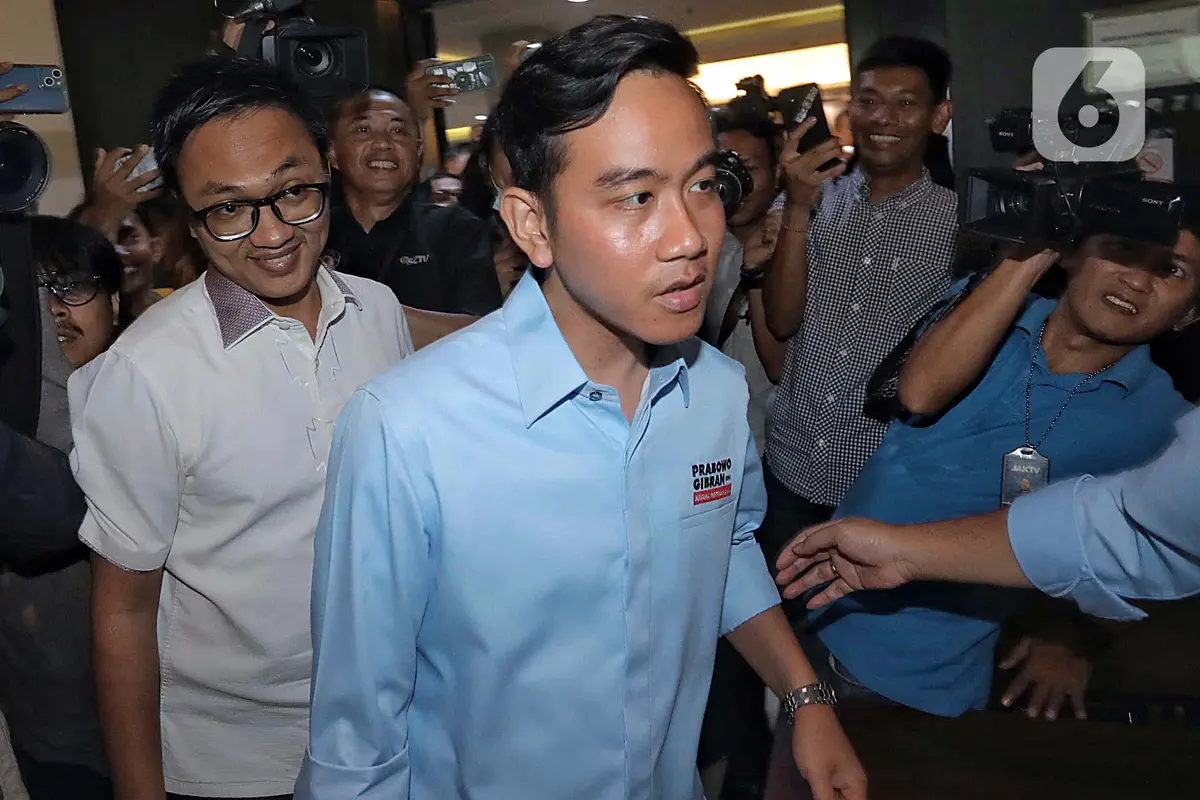 Gibran Rakabuming Raka Hadiri Pengumuman Susunan Tim Kampanye Nasional