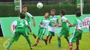 Milo Football Championship 2017 merupakan ajang untuk mencari bibit muda yang nantinya akan disaring untuk mendapatkan pengalaman di FC Barcelona, Jakarta, Sabtu (18/2). (Liputan6.com/Angga Yuniar)