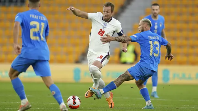 Duel Inggris Vs Italia Berakhir Tanpa Pemenang