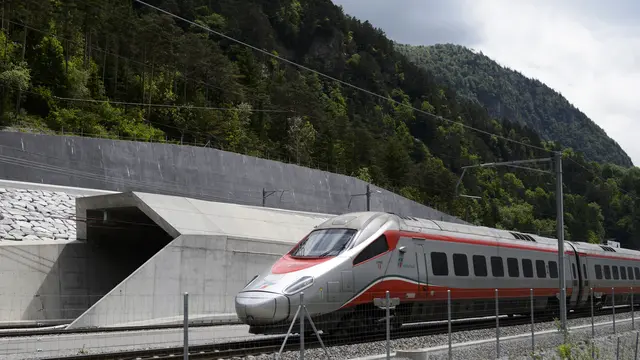 Gotthard Base Tunnel (GBT) baru akan menjadi terowongan kereta api terpanjang di dunia