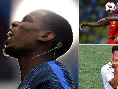 Dari 12 pemain Manchester United yang mengikuti Piala Dunia 2018, kini hanya tersisa tujuh yang masih bertahan mentas. Berikut tujuh bintang Manchester United di semifinal Piala Dunia 2018. (Kolase foto-foto dari AFP)