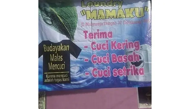 10 Spanduk Jualan Super Kocak ini Bikin Fokus Buyar