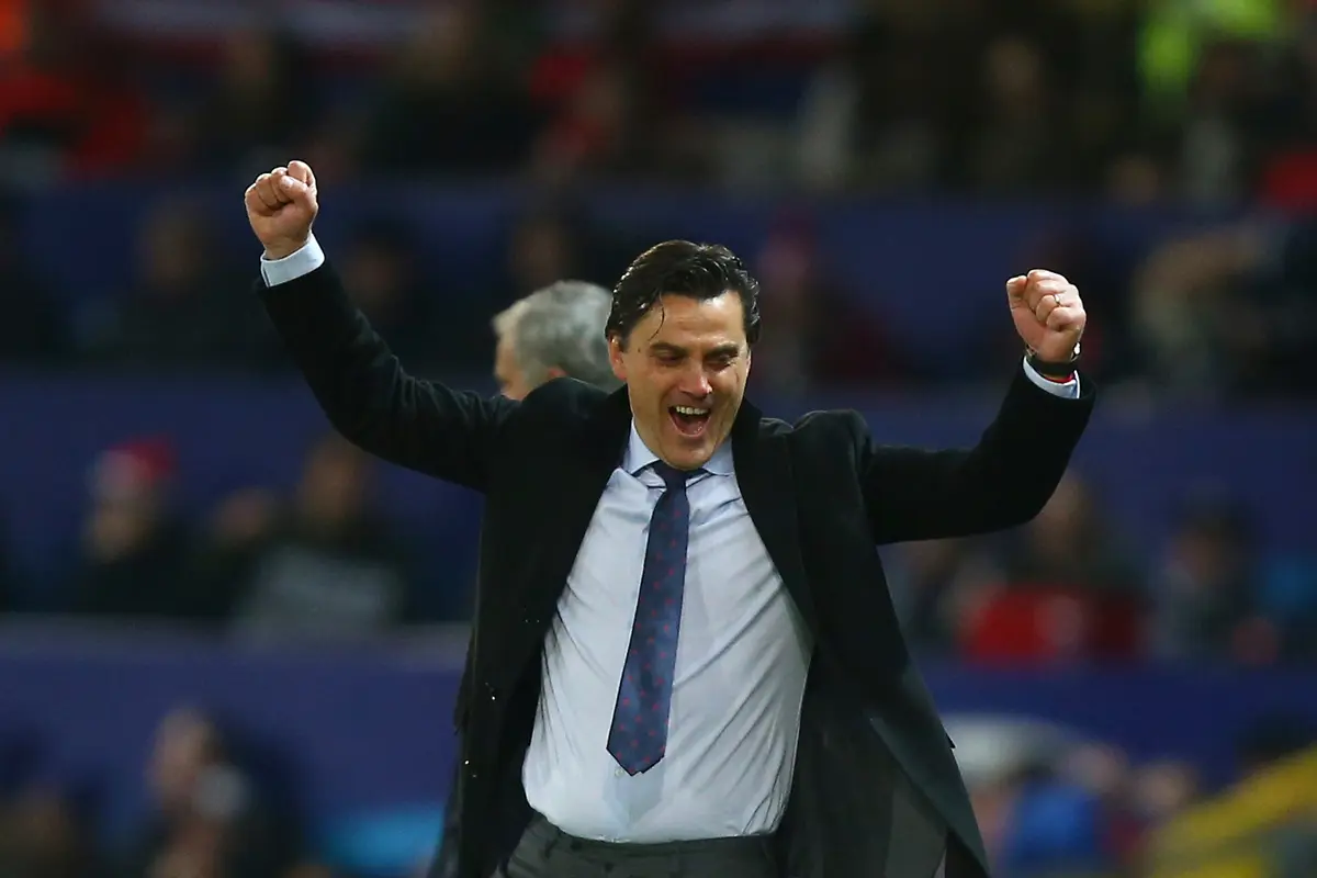 Ekspresi Pelatih Sevilla Usai Singkirkan Manchester United