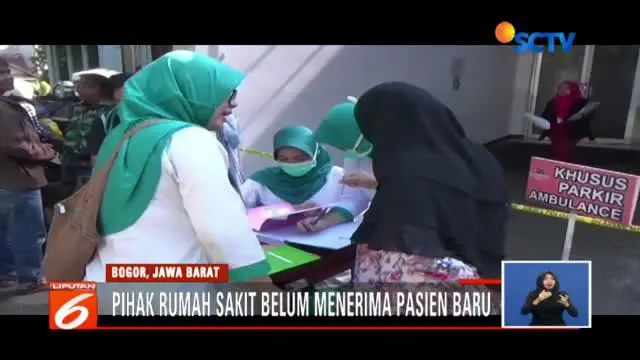 Sejumlah calon pasien yang akan melakukan pemeriksaan kandungan terpaksa mencari rumah sakit lainnya.