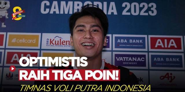 VIDEO: Pemain Timnas Voli Putra Indonesia Optimistis Raih Tiga Poin Melawan Kamboja di SEA Games 2023