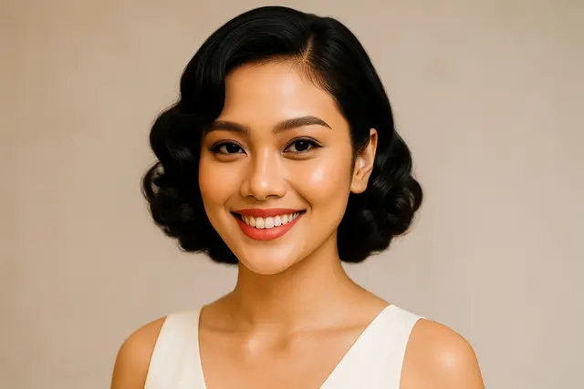 4. Short Old Hollywood Curls
