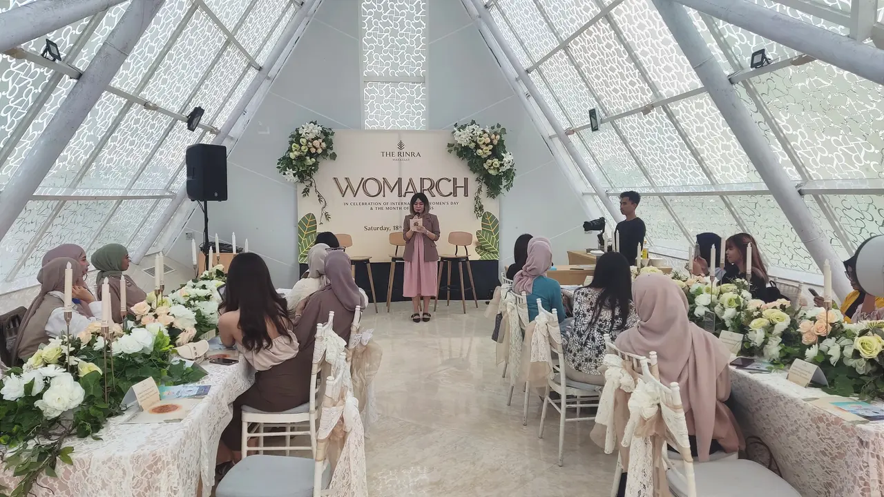 Womarch, cara The Rinra peringati Hari Perempuan Internasional (Liputan6.com/Fauzan)