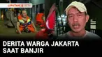 Di tengah kepungan banjir di Kebon Pala, Jatinegara yang tingginya mencapai 2 meter, petugas gabungan mengevakuasi seorang wanita yang akan melahirkan. Sementara itu, seorang anak hilang diduga hanyut di Kali Sunter.