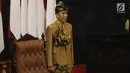 Presiden Joko Widodo dengan baju adat suku Sasak NTB menghadiri Sidang Bersama DPD-DPR di Kompleks Parlemen, Senayan, Jakarta, Jumat (16/8/2019). Setelah sidang tahunan MPR 2019 berakhir, agenda berlanjut ke sidang bersama DPD-DPR. (Liputan6.com/Johan Tallo)