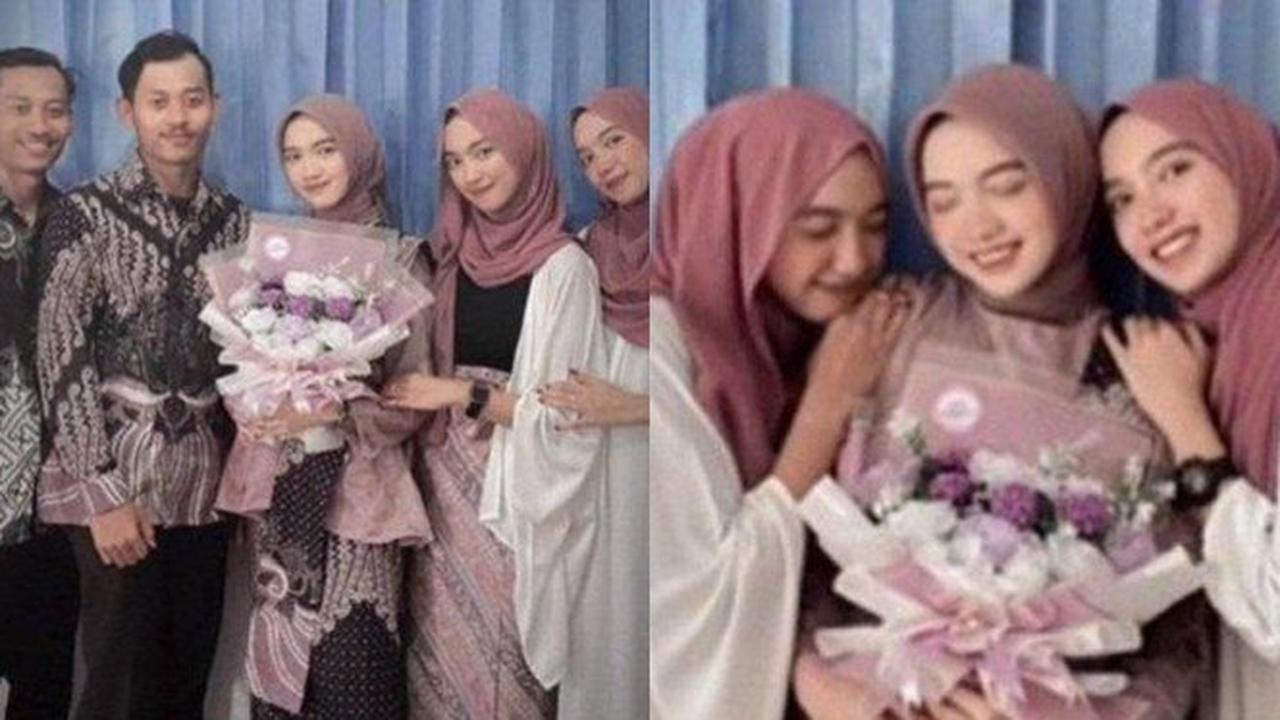6 Potret Rizki Rizka Rizke, Gadis Kembar yang Viral Karena Dilamar Pria Kembar