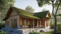 7 Inspirasi Rumah Desa Adem Alami, Harmoni Alam dan Kenyamanan Modern