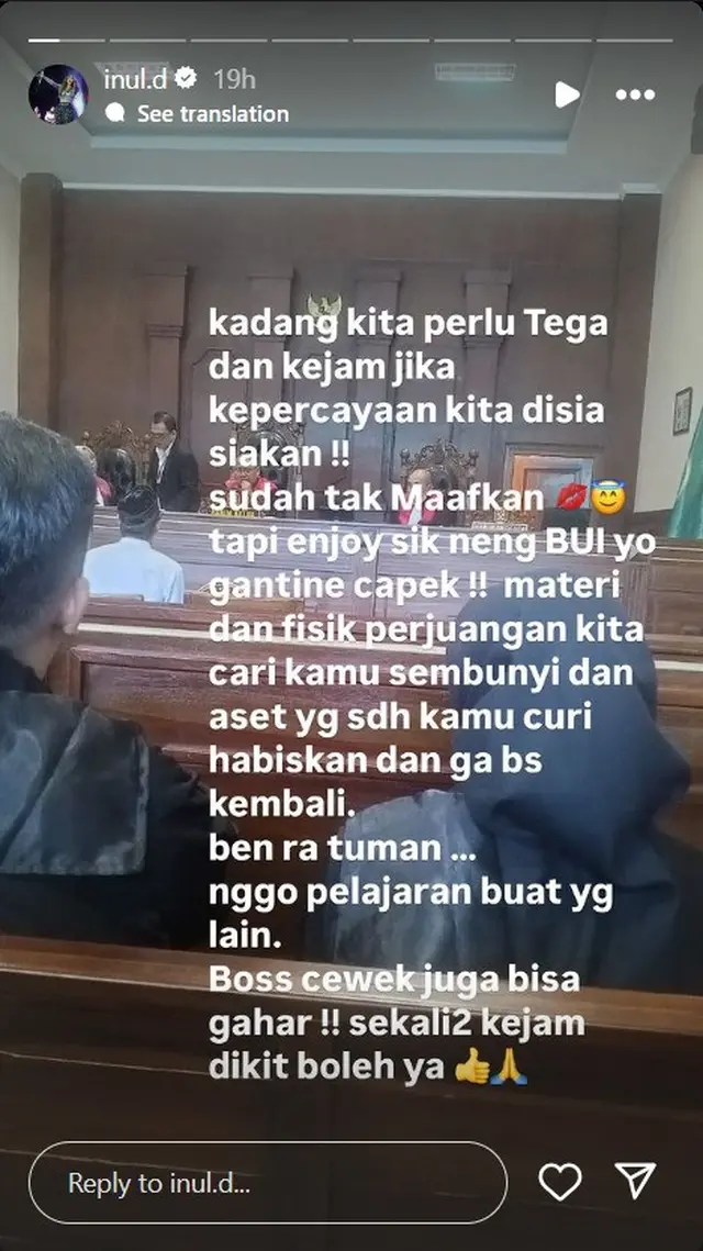 Tanggapan Inul Daratista usai sang mantan OB divonis 3 tahun penjara karena kasus pencurian