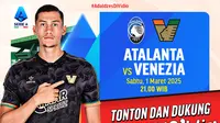Dapatkan link live streaming Liga Italia: Atalanta vs venezia di Vidio. Saksikan dan dukung Jay Idzes di pekan ini dalam lanjutan Liga Italia matchweek ke 27 hanya di layanan OTT Vidio. (sum. doc. vidio.com)