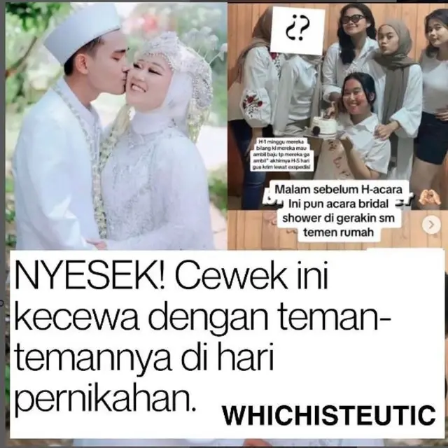 Pengantin Wanita Mengaku Mendadak Ditinggal Teman-Temannya Saat Pernikahan, Setelah 3 Bulan Belum Kunjung Tahu Alasannya