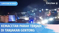 Tanjakan Gentong, Tasikmalaya, macet parah meski telah diberlakukan rekayasa lalu lintas one way. Salah satu penyebab kemacetan adalah banyaknya kendaraan mogok yang membuat penyempitan jalan. Butuh waktu empat jam untuk melintasi kawasan ini.