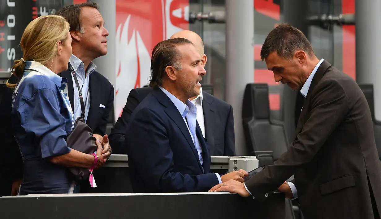 Kegagalan Milan meraih Scudetto musim ini tak lepas dari manajemen klub yang dipimpin Gerry Cardinale selaku pemilik RedBird tidak menginvestasikan dana lebih besar untuk belanja pemain. (AFP/Isabella Bonotto)