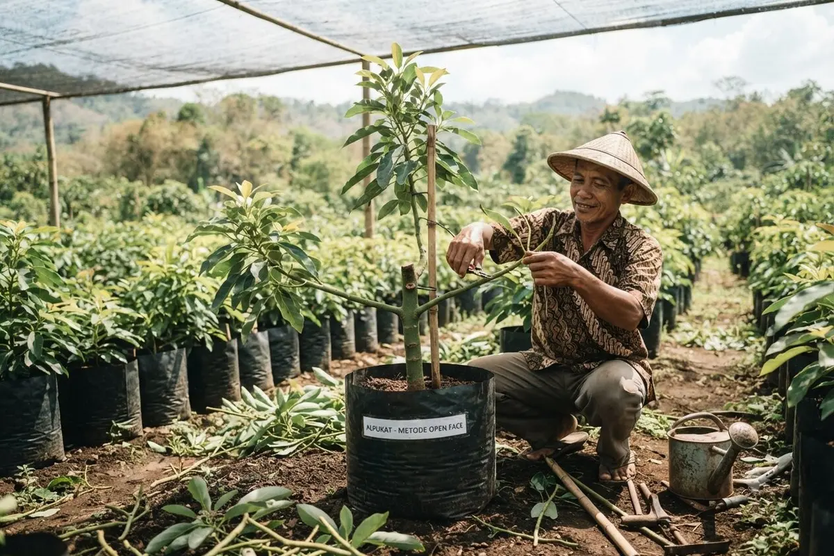Cara Memperbanyak Cabang Alpukat
