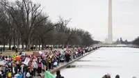 Ribuan Perempuan di AS Ikut Demonstrasi Jelang Pelantikan Donald Trump