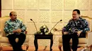Kepala Bappenas Andrinof Chaniago temui  Ketua DPD RI Irman Gusman di  Jakarta, Kamis (6/11/2014) (Liputan6.com/Andrian M Tunay) 