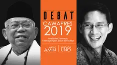 Debat ketiga Pilpres 2019 dengan tema Pendidikan, Kesehatan, Ketenagakerjaan, Sosial, dan Budaya berlangsung di Hotel Sultan, Jakarta.