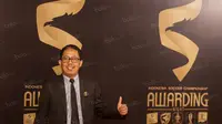 Dirut PT GTS yang juga Waketum PSSI, Joko Driyono, saat menghadiri Awarding Night TSC 2016 di Hotel Aryaduta Bandung, Jawa Barat, Minggu (8/1/2017). (Bola.com/Vitalis Yogi Trisna)