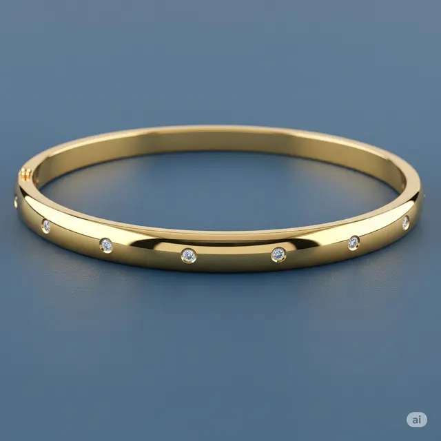 Model Gelang Emas Bangle 6 Gram Paling Memikat.