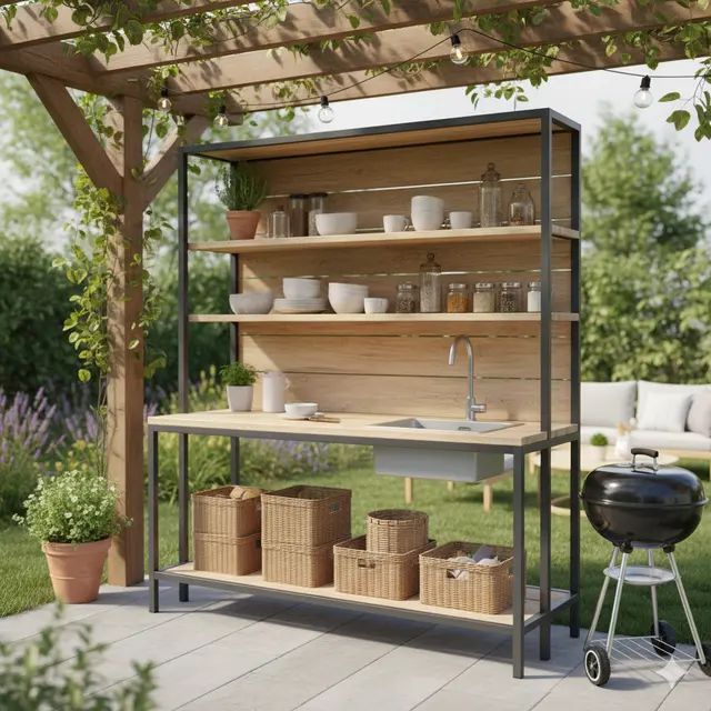 Inspirasi Model Kitchen Set Outdoor Murah