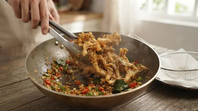 Resep Jamur Crispy Cabe Garam