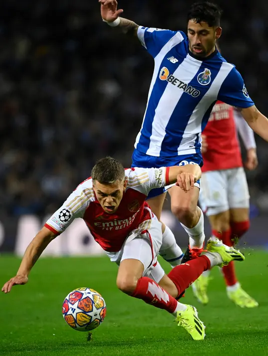 Kemenangan Porto pada leg pertama babak 16 besar Liga Champions 2023/2024 menjadi modal penting untuk laga selanjutnya.  (MIGUEL RIOPA/AFP)