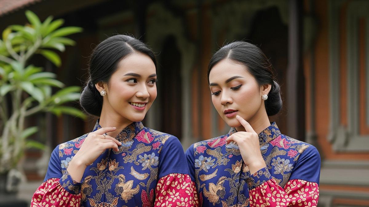 10 Rekomendasi Tunik Batik Kombi Brokat Lengan Balon Motif Modern 2025, Elegan dan Kekinian