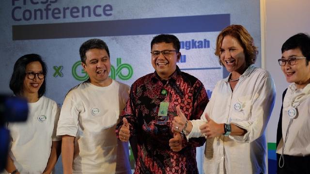 Danone-AQUA kerjasama dengan Grab Indonesia