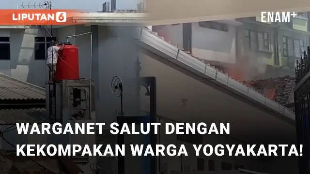 Beredar video apresiasi warganet yang viral terkait kekompakan warga di Yogyakarta. Pasalnya, saat sang pengunggah alami kebakaran di lingkungannya, para warga sekitar tampak sangat kompak
