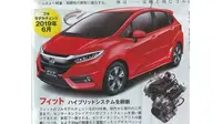 Honda Jazz juga akan lebih ringan 30 kilogram dari model saat ini.