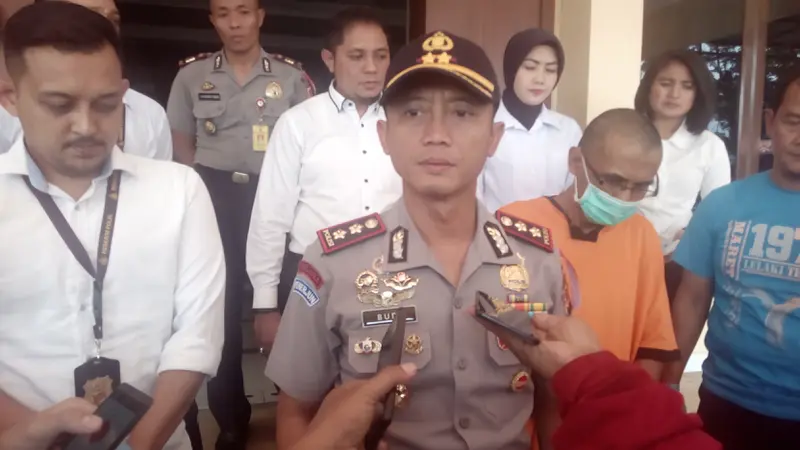 Kapolres Garut bersama Kasatreskrim saat gelar perkara beberapa waktu lalu