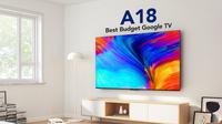 Smart TV terbaru dari TCL yakni A18 yang menjalankan Google TV. (Dok: TCL)