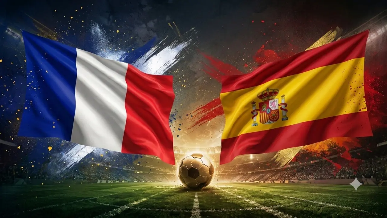 Ilustrasi Prancis Vs Spanyol