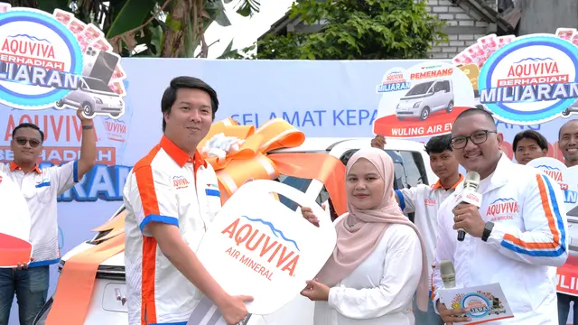 Keberuntungan di Balik Tutup Botol AQUVIVA, Nabila Asal Gresik Raih Hadiah Mobil Wuling