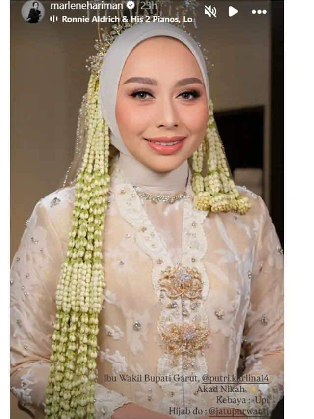6 Potret Penampilan Putri Karlina Menantu Dedi Mulyadi di Rangkaian Pernikahan