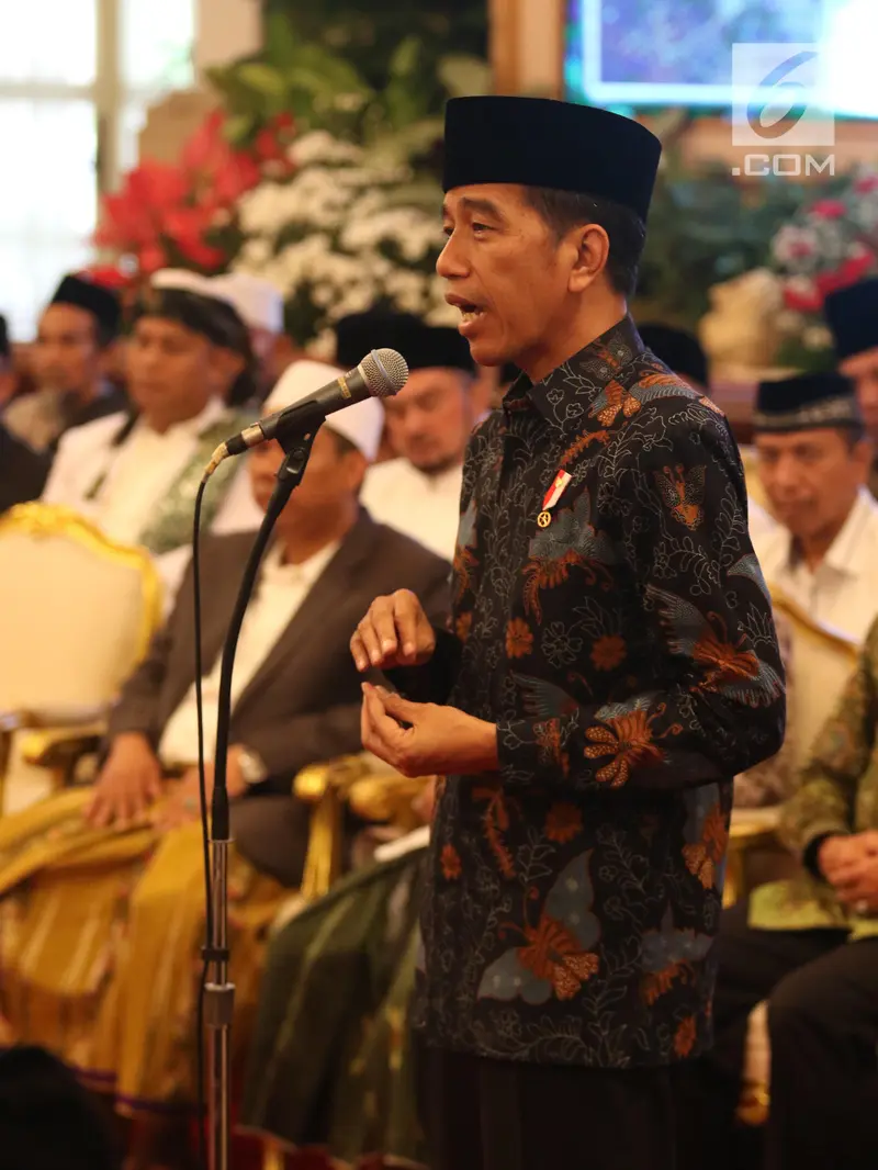 Presiden Jokowi Silaturahmi Bersama Ratusan Kiai dan Habib