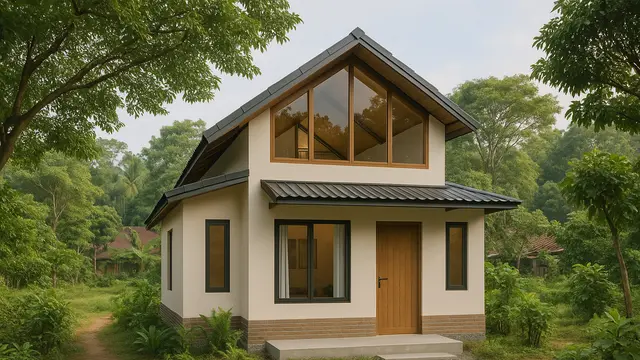 Inspirasi Rumah Mezzanine di Kampung