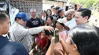 Presiden Prabowo Subianto meninjau wilayah terdampak banjir di Kabupaten Badung, Provinsi Bali, Sabtu (13/9/2025). (Foto: Biro Pers Sekretariat Presiden)