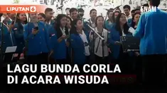 Lagu 'No Comment' Kesukaan Bunda Corla Dinyanyikan di Acara Wisuda Untad Palu