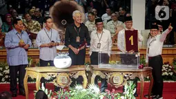 Anies Baswedan dan Muhaimin Iskandar mendapat nomor urut 1 (satu). (Liputan6.com/Faizal Fanani)