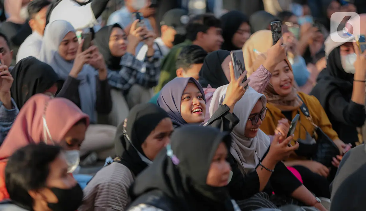 Bukber kali ini bertajuk KapanLagi Buka Bareng 2023, yang digelar di Pulau Satu Senayan Park, Jakarta Pusat, Sabtu (1/4/2023). (Liputan6.com/Faizal Fanani)