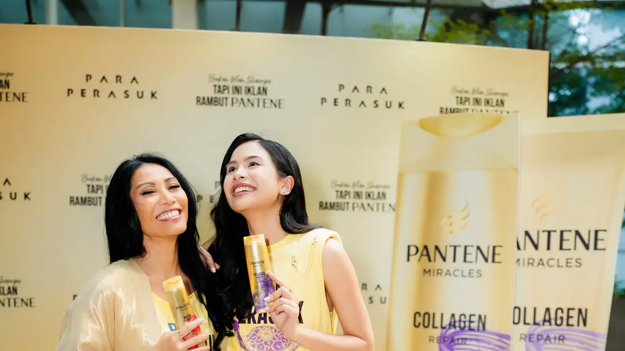 Anggun dan Maudy Ayunda Ceritakan Rutinitas Perawatan Rambut di Tengah Promosi Film Para Perasuk