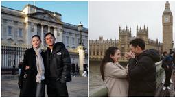 Setibanya di Inggris, Azriel Hermansyah dan Sarah Menzel langsung jalan-jalan. Istana Buckingham dan Big Ben Tower merupakan tujuan wisata pasangan ini. Peluk pinggang Sarah Menzel ketika foto bareng, pasangan ini curi perhatian. Melihat foto kebersamaan ini, tak sedikit netizen yang sebut jika Azriel Hermansyah dan Sarah Menzel seperti Anang Hermansyah dan Ashanty. (Liputan6.com/IG/@ssarah_menzel)